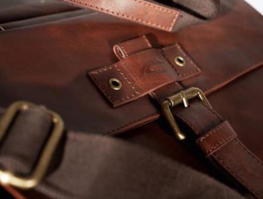 Camel tas leder donker bruin